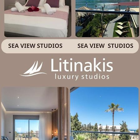 Litinakis Studios Sea View & Litinakis Studios Garden View 700 Meters Away Agia Marina 外观 照片